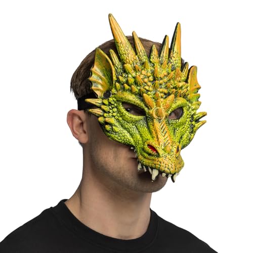 boland-56742-drachen-halbmaske-gr-n-schaumstoff image 5