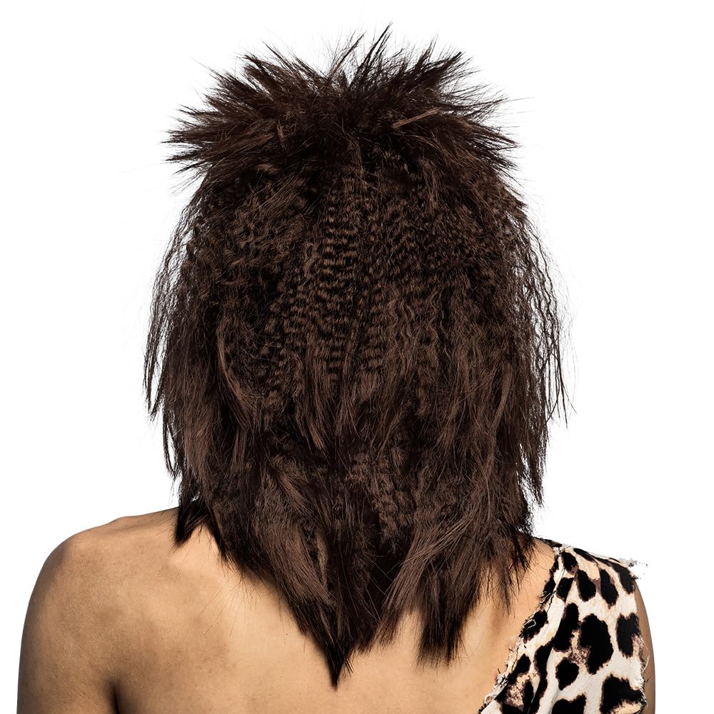 boland-wigs-steinzeit-per-cke-dunkelbraun-mit-bart-erwachsene image 3