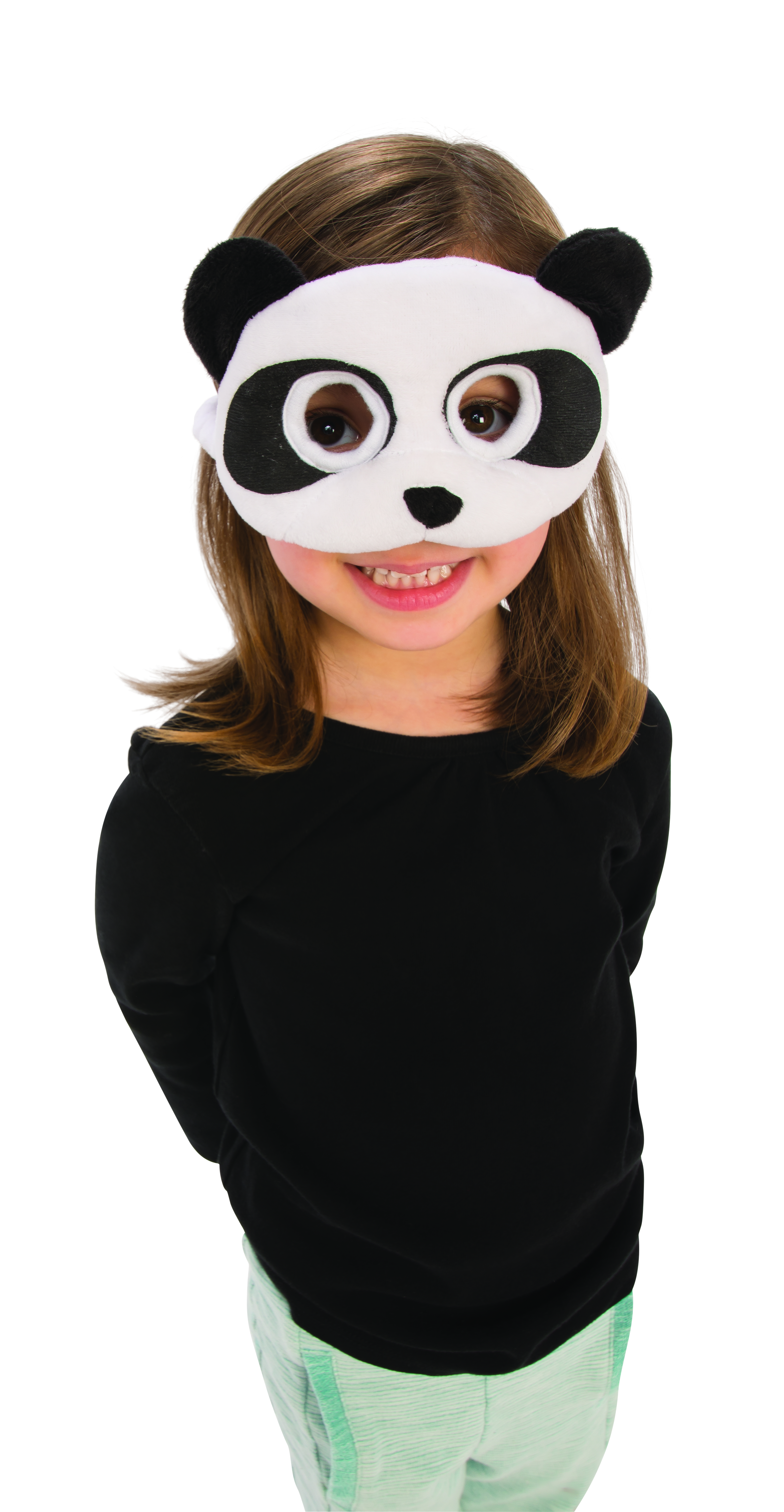 rubies-panda-pl-schmaske-mit-ohren-tiermaske image 1