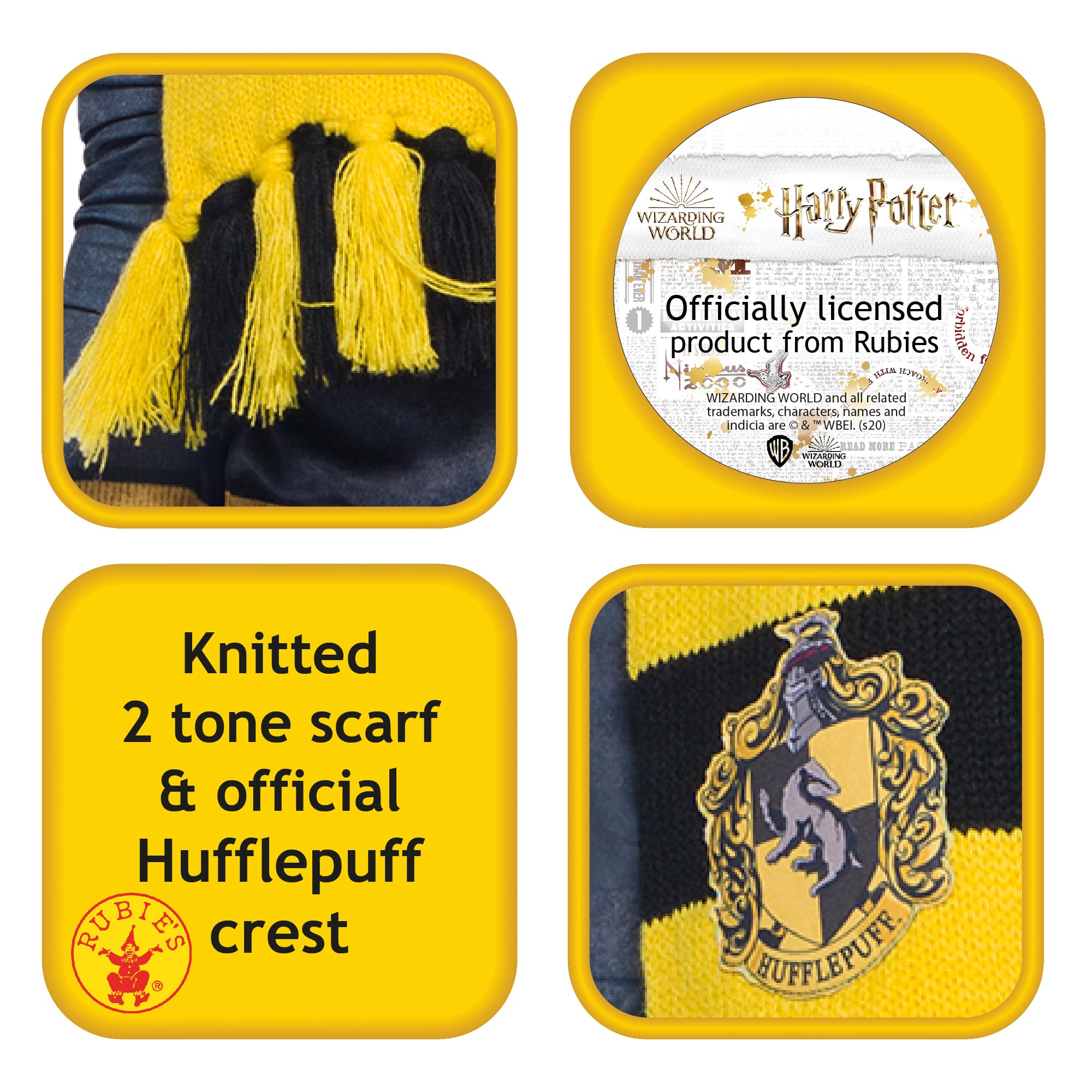 rubie-s-deluxe-harry-potter-hufflepuff-schal-einheitsgr image 2