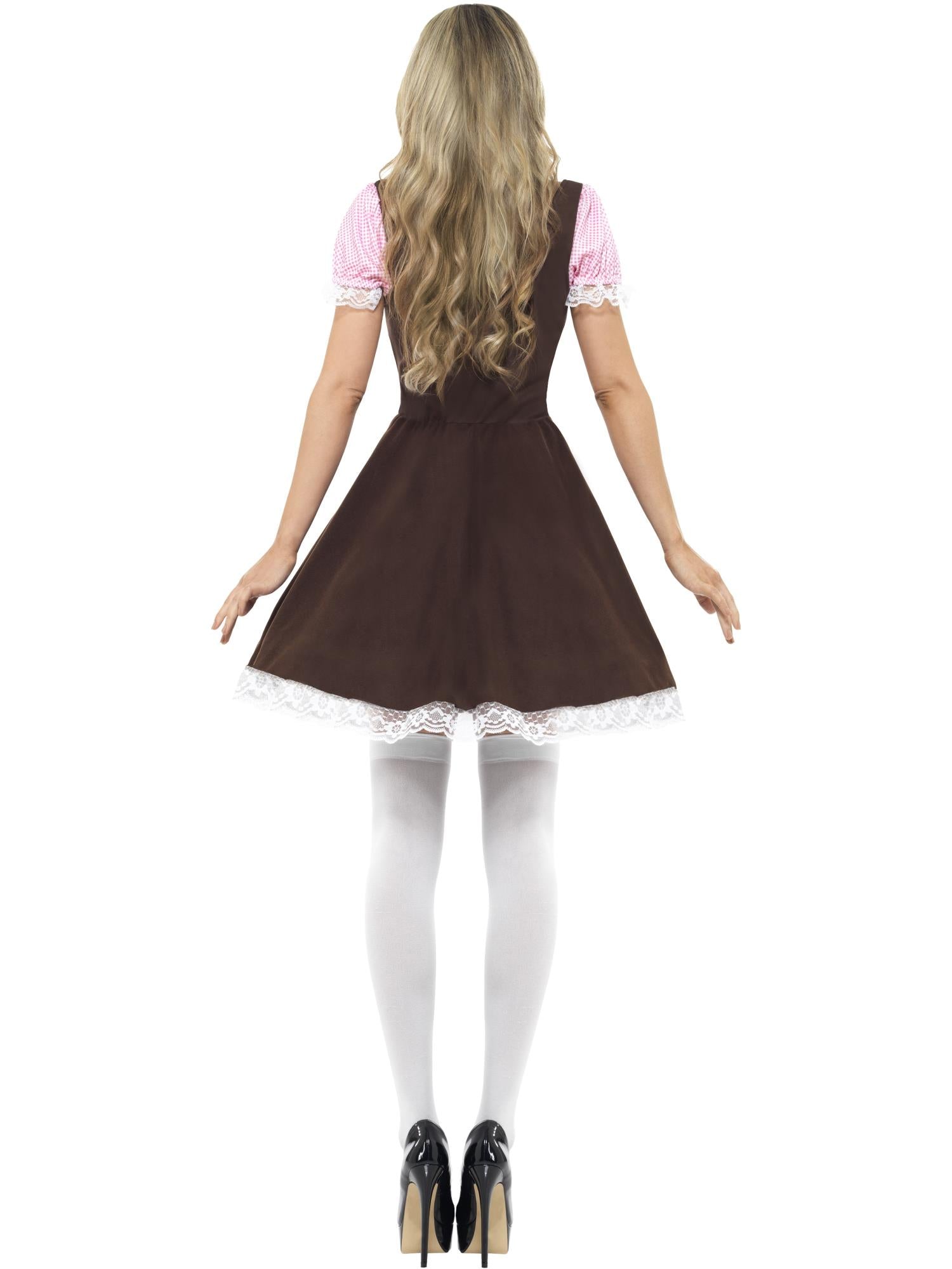 smiffys-fever-tavern-girl-dirndl-kost-m-damen-braun-s-8-10 image 2