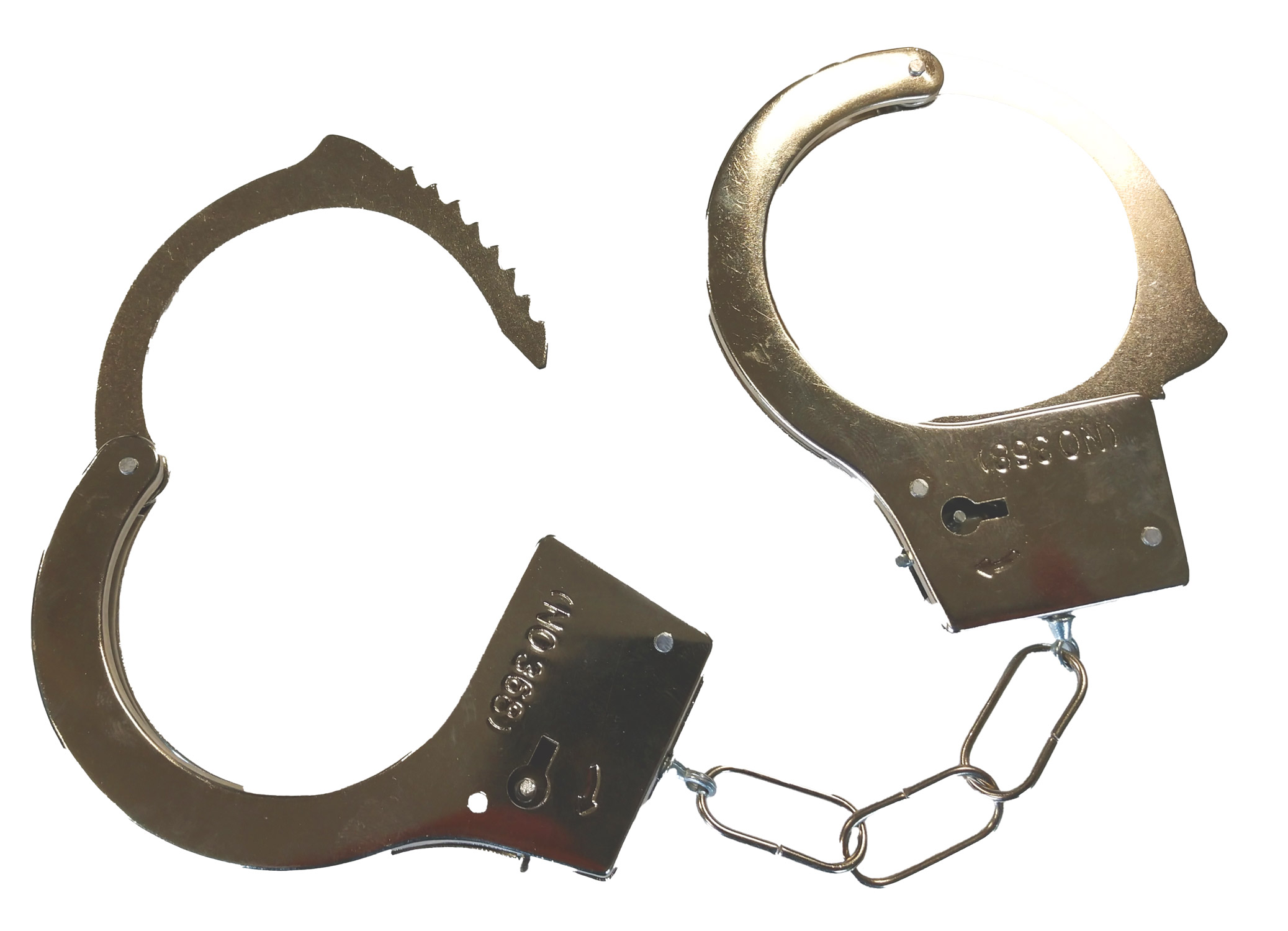rubies-handschellen-metall-mit-schl-ssel-polizei-accessoire image 1