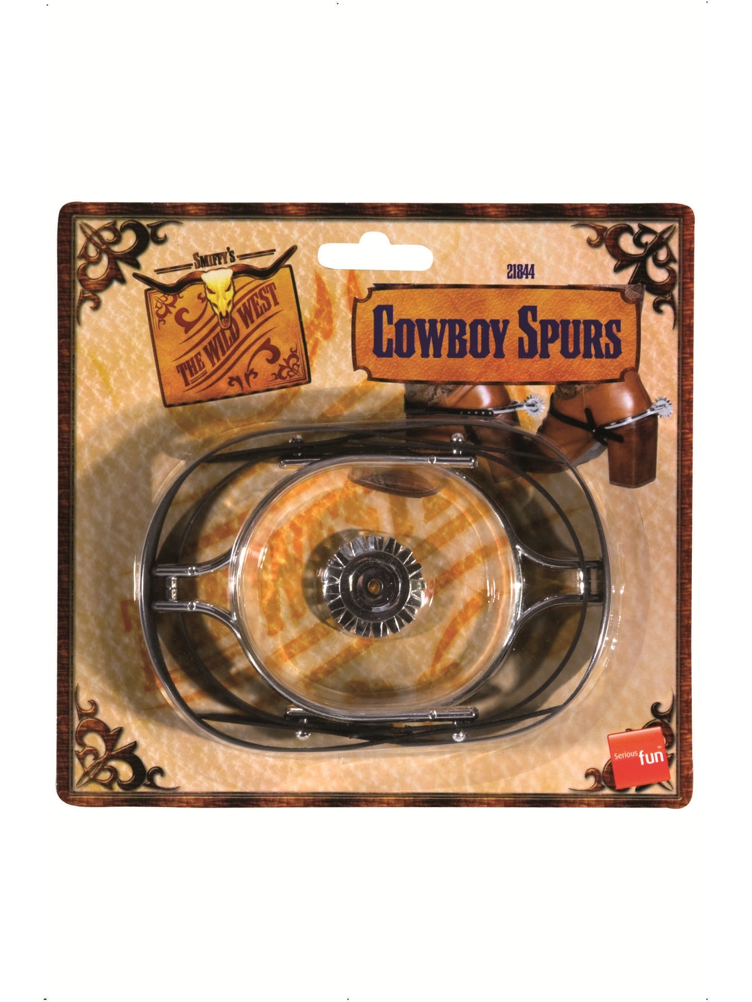 smiffys-fever-sporen-silber-cowboy-stiefelsporen-schwarz image 2