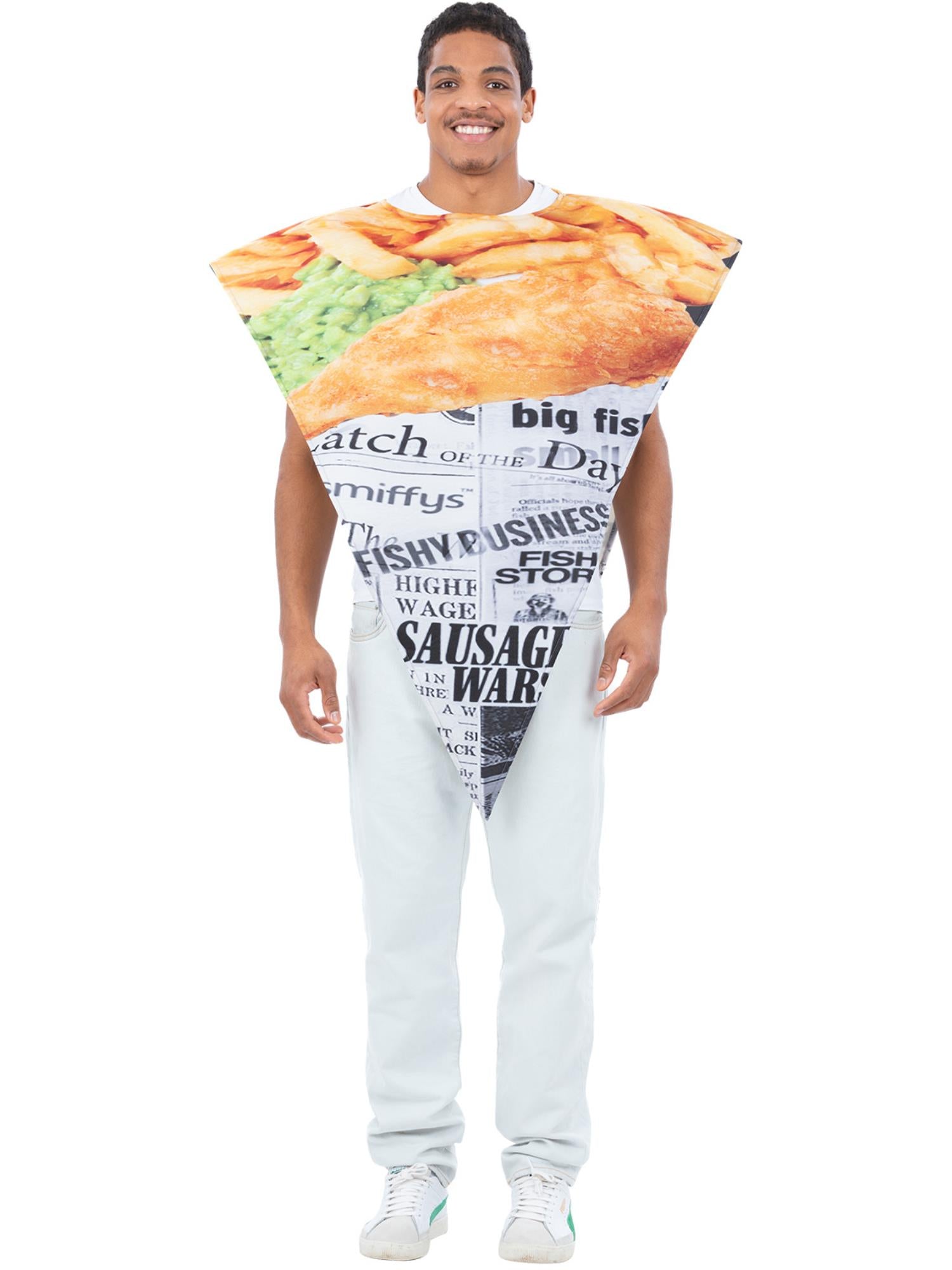 smiffys-fever-fish-chips-kost-m-poncho-erwachsene image 2