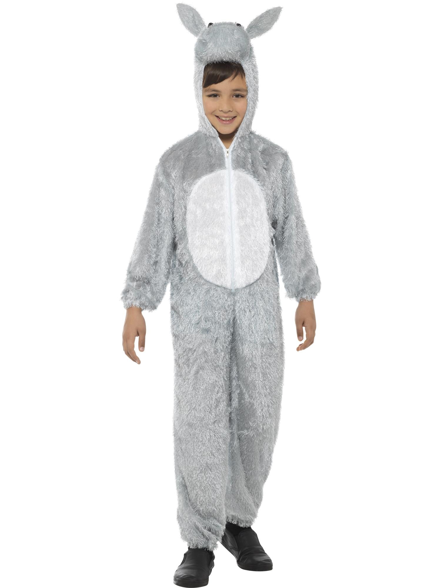 smiffys-esel-kost-m-kinder-grau-overall-mit-kapuze image 5
