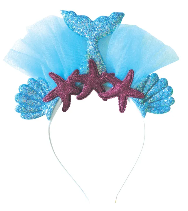 rubies-meerjungfrau-haarreif-blau-lila-muschel-glitzer image 1