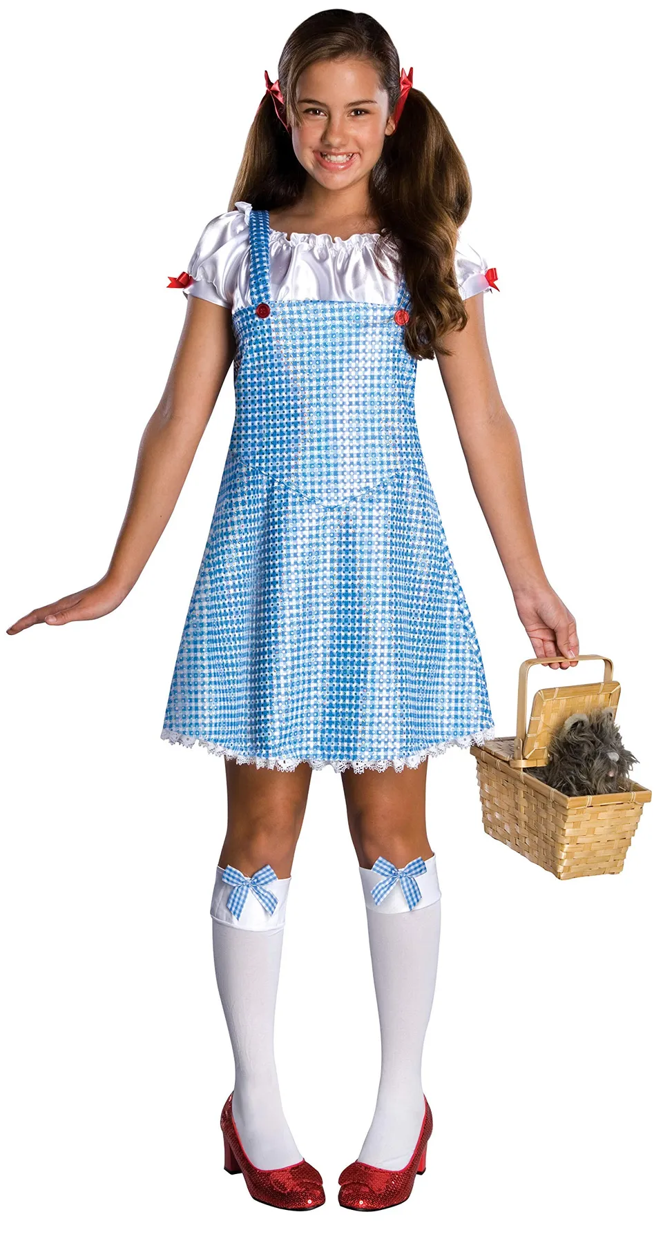 rubie-s-deluxe-wizard-of-oz-dorothy-kleid-teenager-mit-haarschleifen image 1