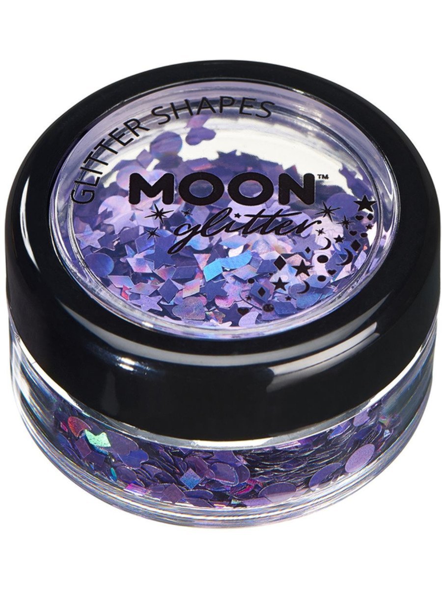 smiffys-makeup-fx-moon-glitter-shapes-glitzer-silber-3g-holografisch image 8