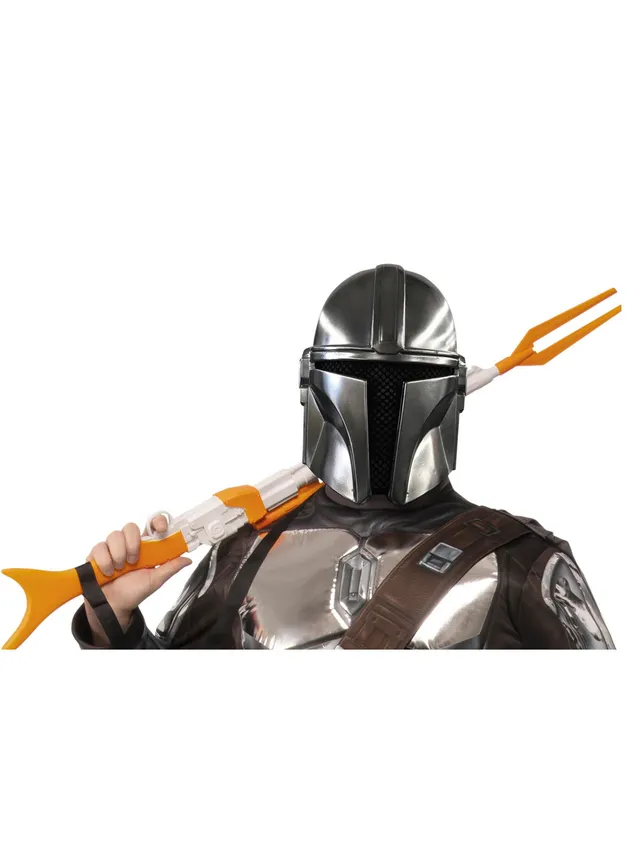 rubies-masques-mandalorian-maske-grau-pvc-erwachsene image 1