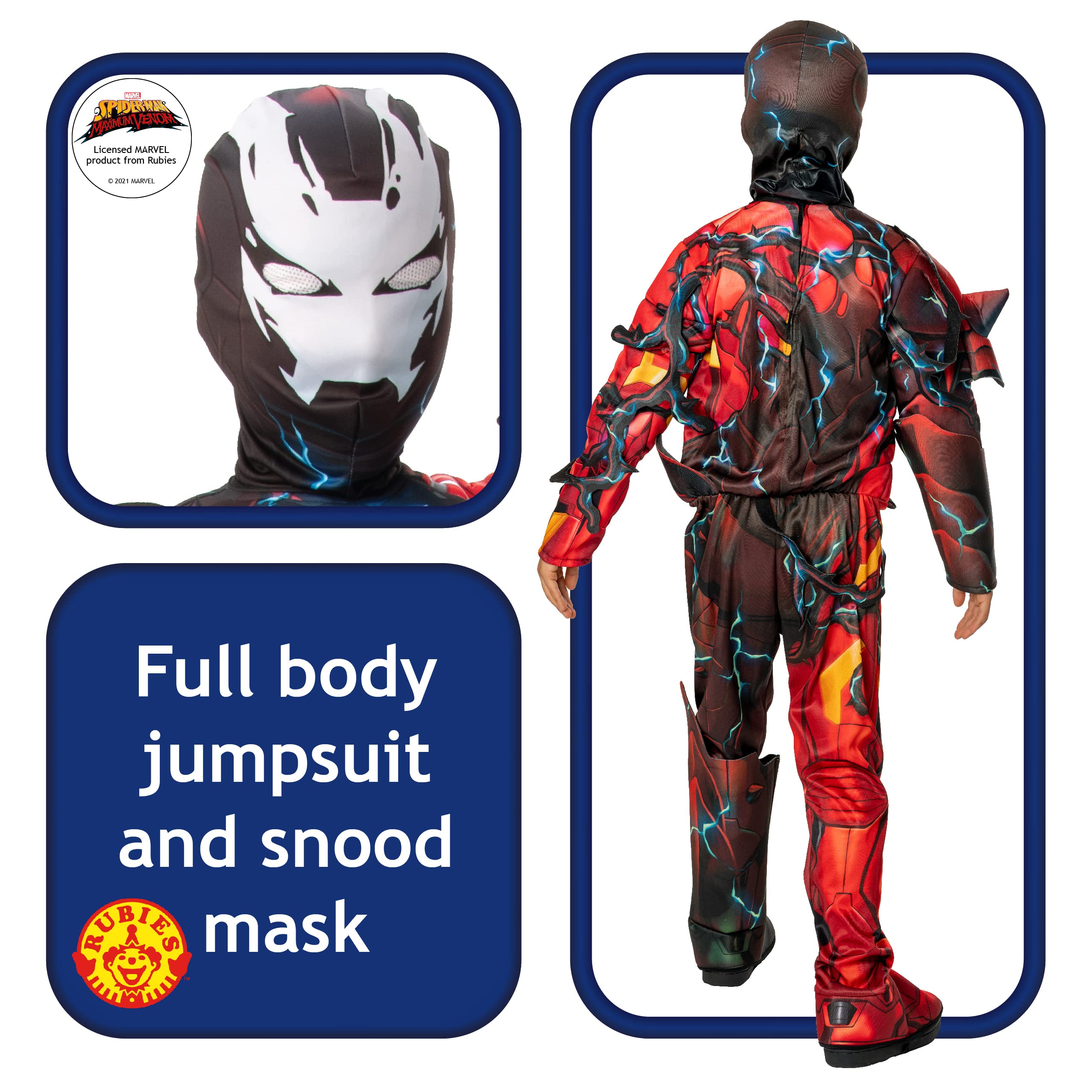 rubie-s-deluxe-venomized-iron-man-kinderkost-m-rot-schwarz image 2