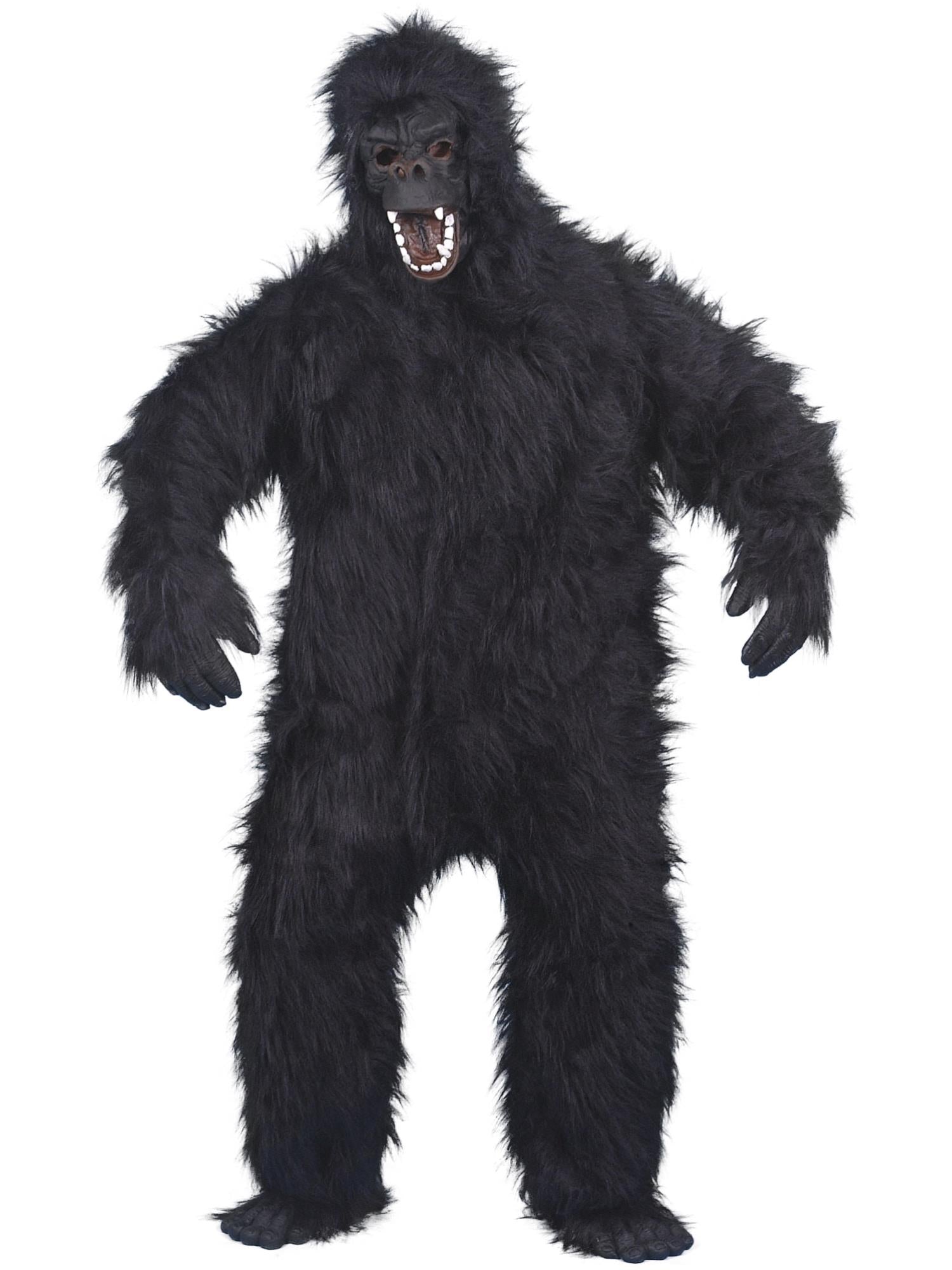 smiffys-fever-gorilla-kost-m-schwarz-komplettset-erwachsene image 1