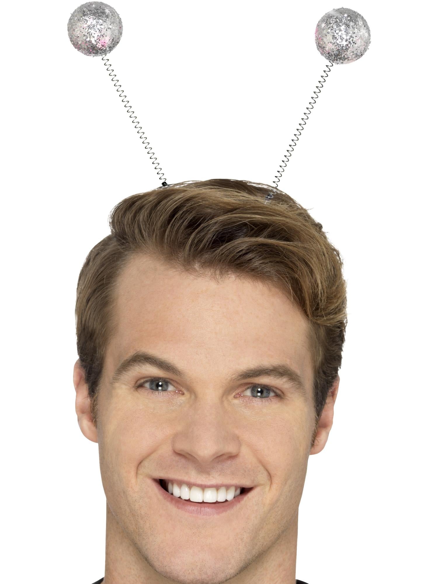 smiffys-makeup-fx-glitter-ball-boppers-haarreif-silber image 2