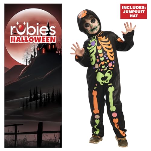 rubie-s-deluxe-skelett-kost-m-kinder-glow-in-dark-mit-m-tze image 8