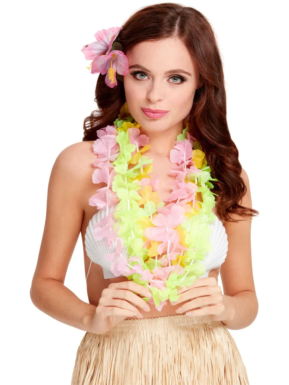 smiffys-fever-hawaiian-lei-blumenkette-3er-bunt image 1