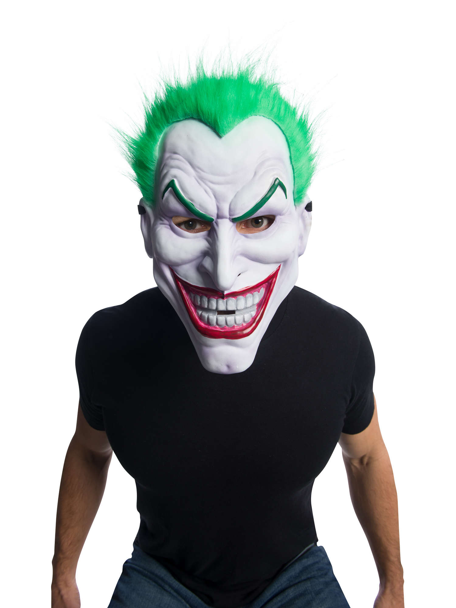 rubies-masques-joker-maske-pvc-mit-gr-nen-haaren image 1