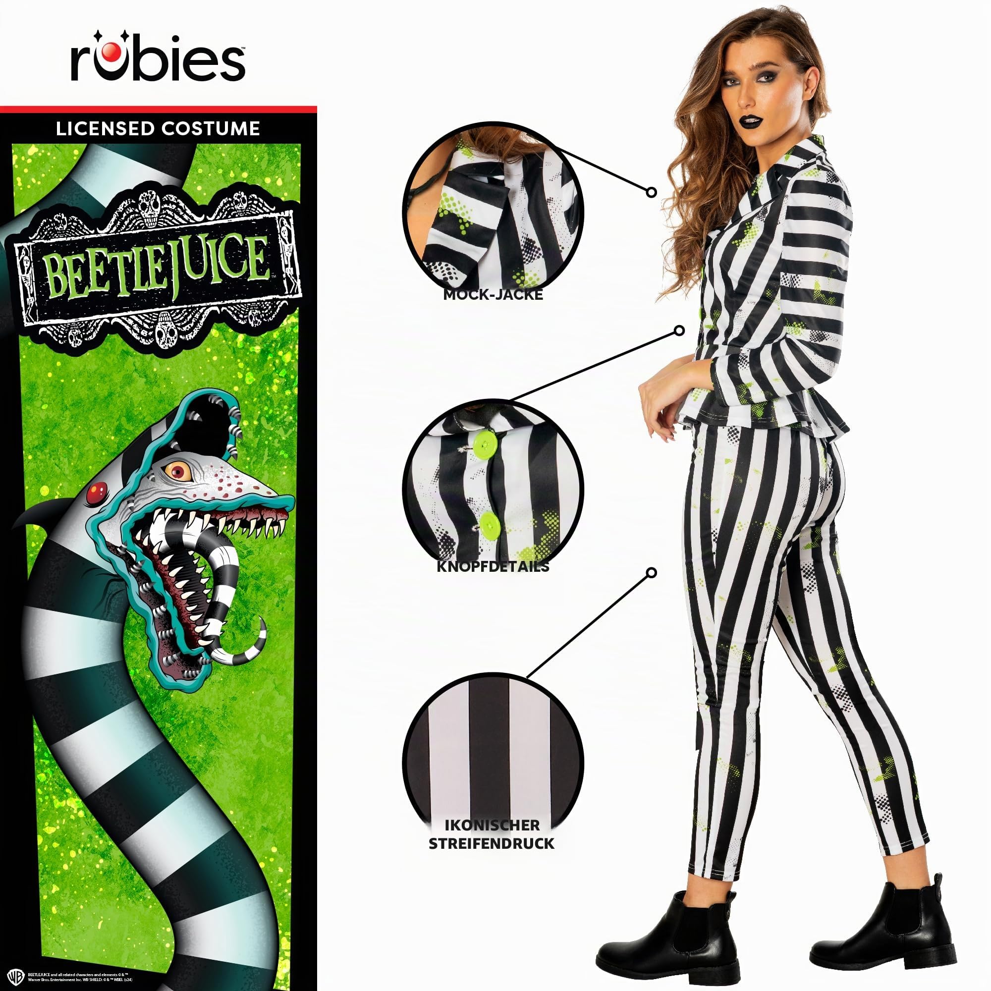 rubie-s-deluxe-beetlejuice-damenkost-m-gr-e-14-16-lizenz image 3