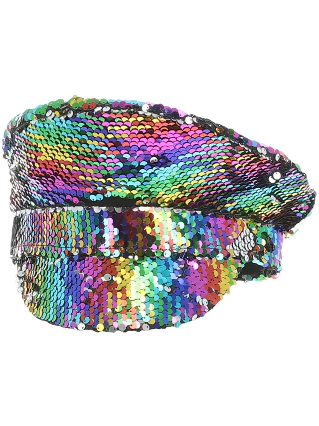 smiffys-fever-kapit-nsm-tze-pailletten-regenbogen-hut image 1