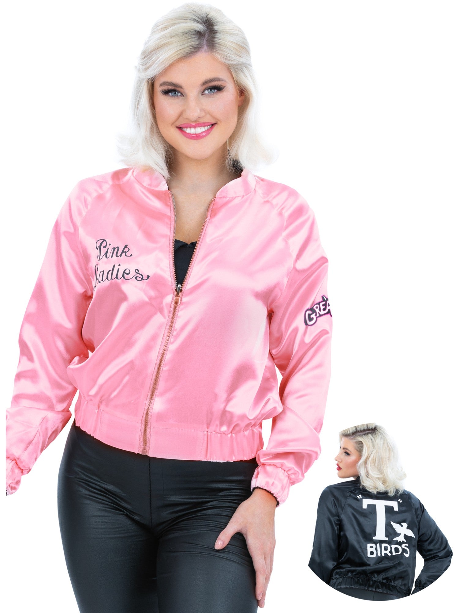smiffys-fever-grease-pink-ladies-wendejacke-damen image 6