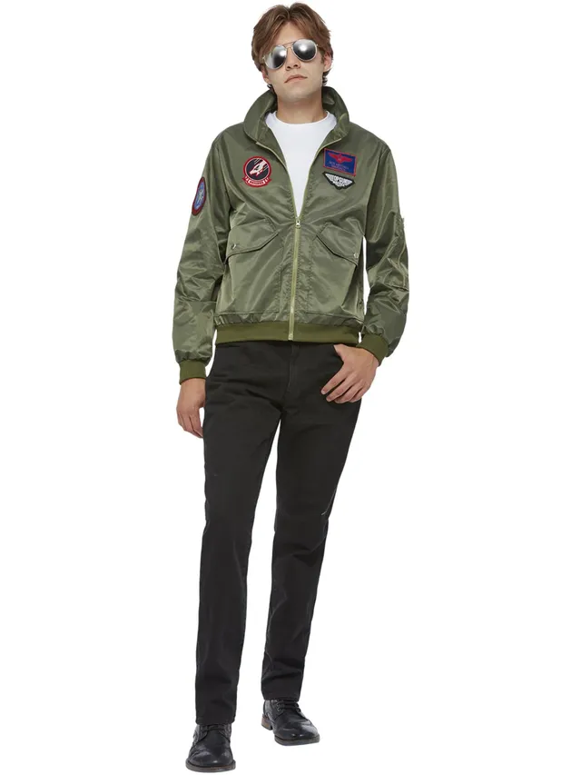 smiffys-fever-top-gun-maverick-bomberjacke-gr-n-l-42-44 image 1