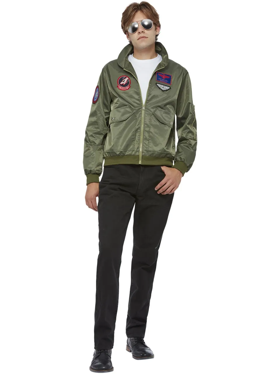 smiffys-fever-top-gun-maverick-bomberjacke-gr-n-l-42-44 image 1