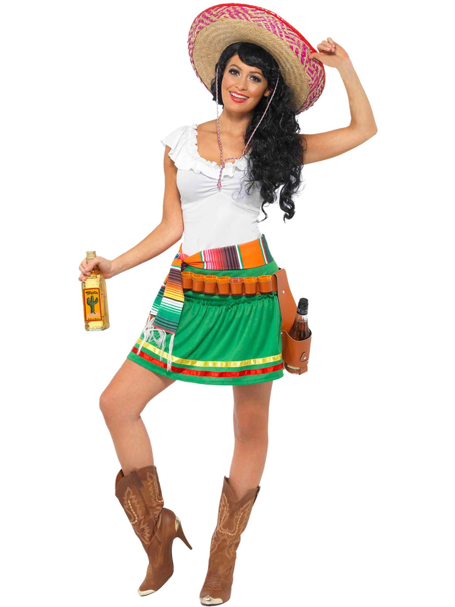 smiffys-fever-tequila-shooter-girl-kost-m-gr-n-damen-29132 image 4