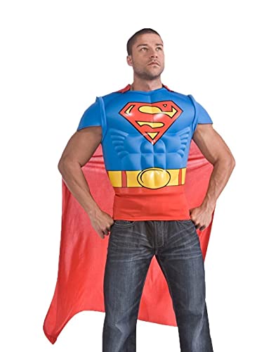 rubie-s-deluxe-superman-kost-m-muskelshirt-mit-cape image 3