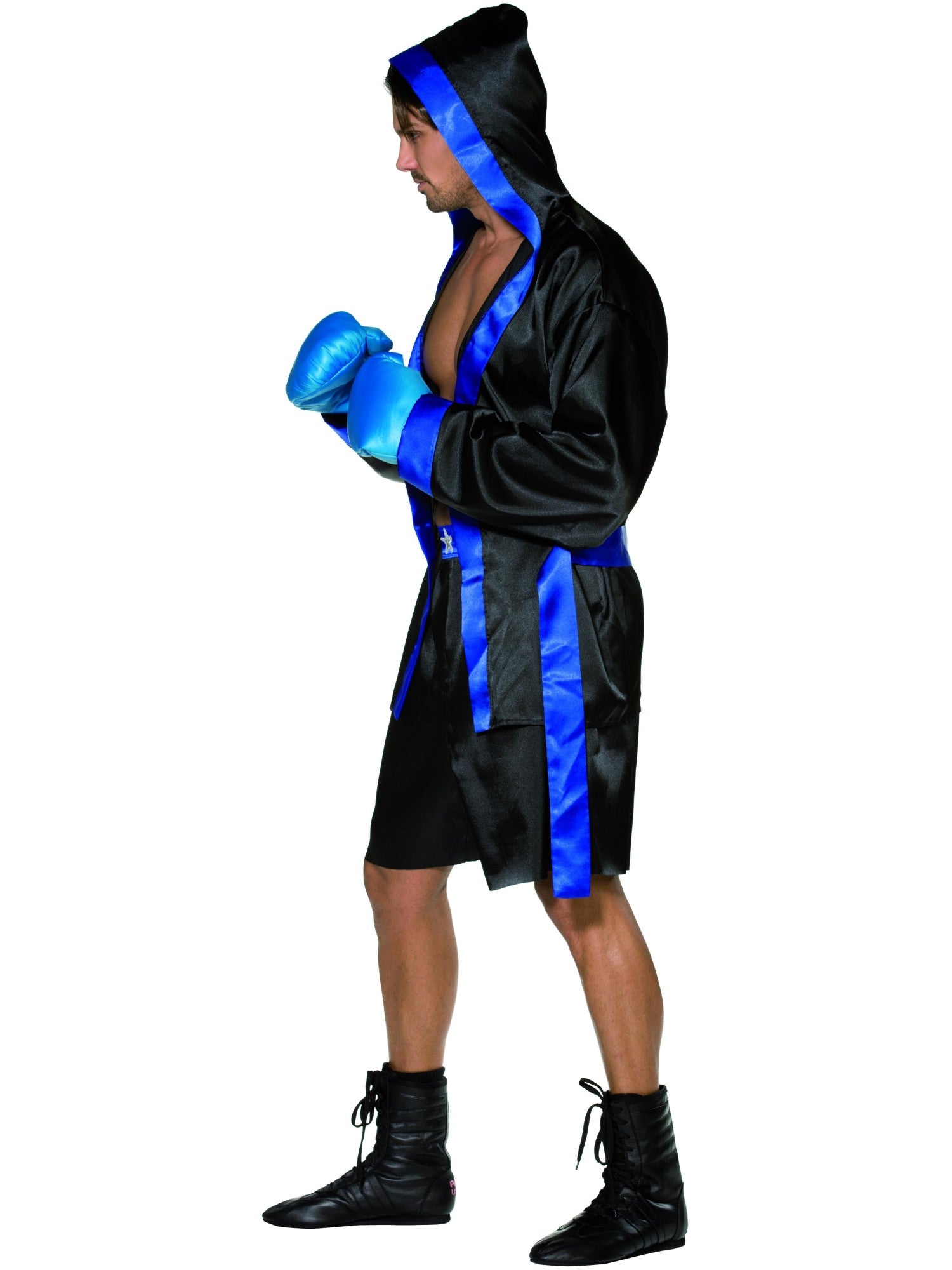 smiffys-fever-boxer-herren-kost-m-schwarz-mit-mantel-handsch image 3