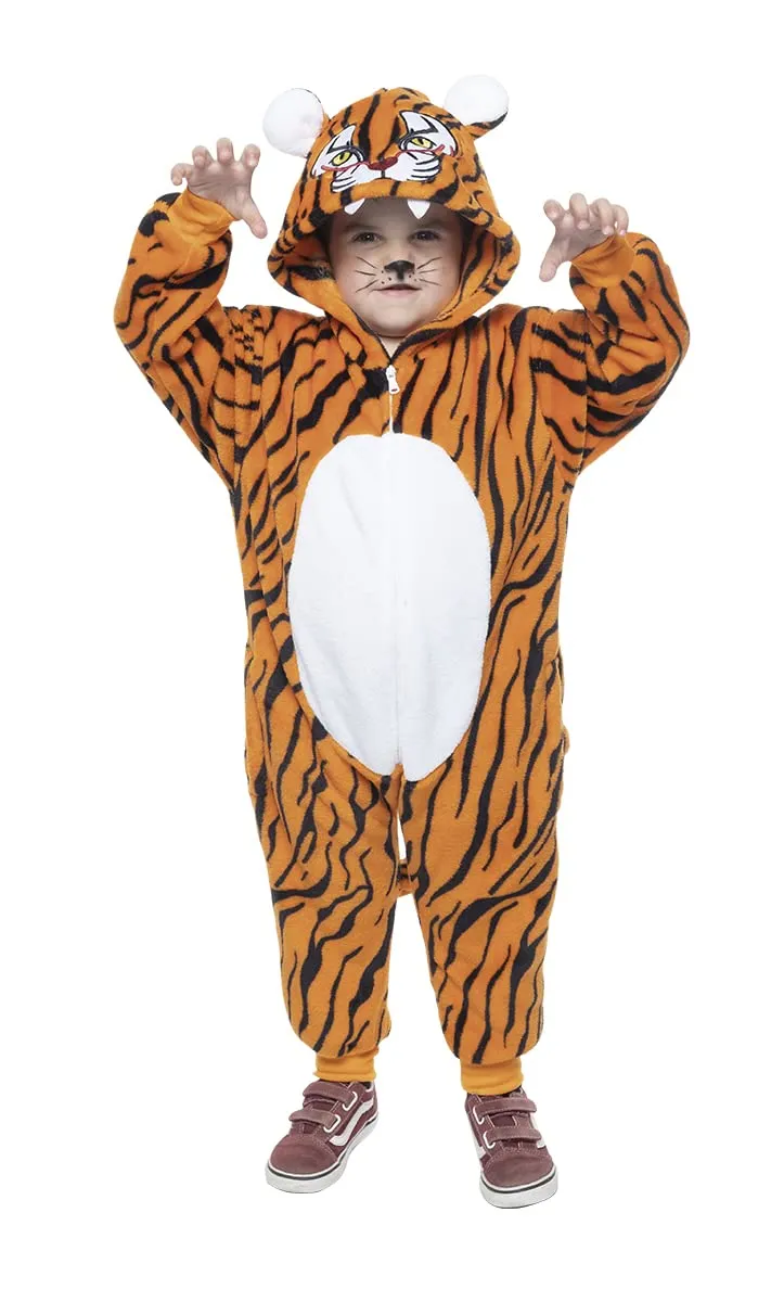 rubie-s-deluxe-bengalen-tiger-kinderkost-m-3-4-jahre-overall image 1