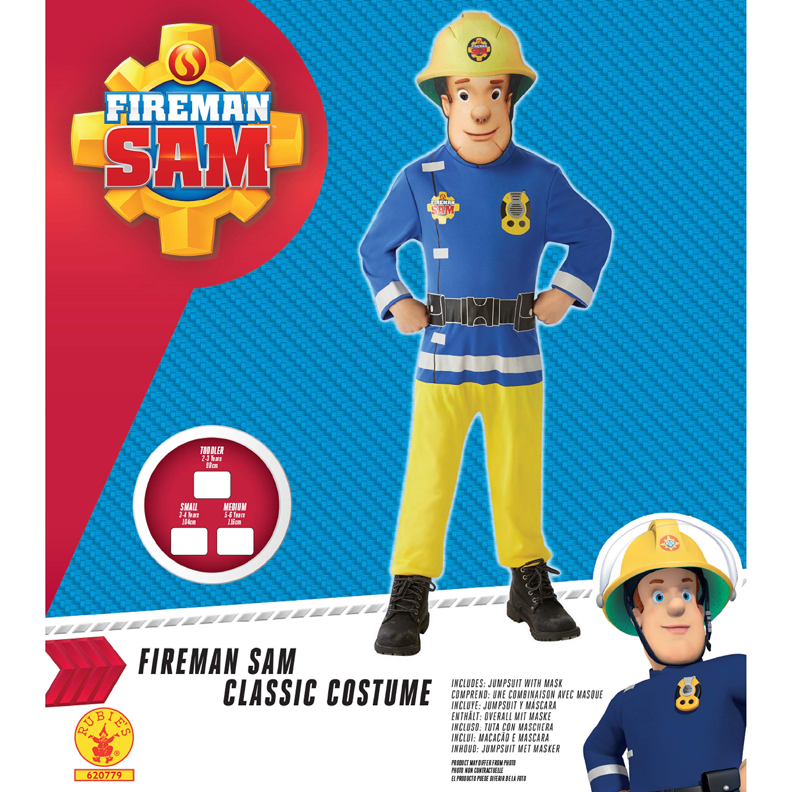 rubie-s-deluxe-feuerwehrmann-sam-kost-m-2-3-jahre-kinder image 4