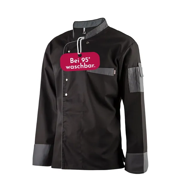 clinotest-personal-kochjacke-herren-langarm-wei-baumwolle image 1