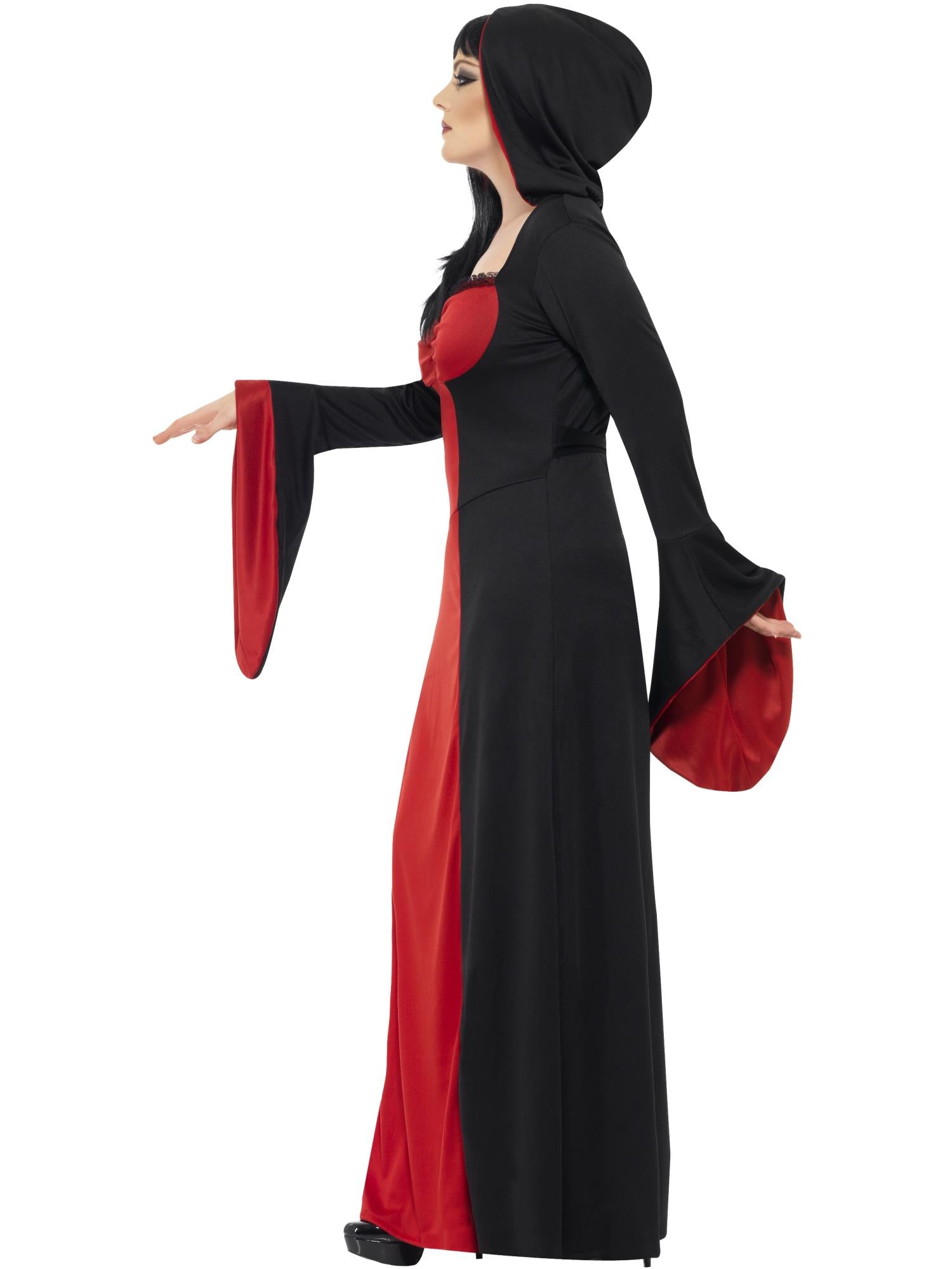 smiffys-fever-dark-temptress-kost-m-kleid-rot-schwarz-gr-l image 3