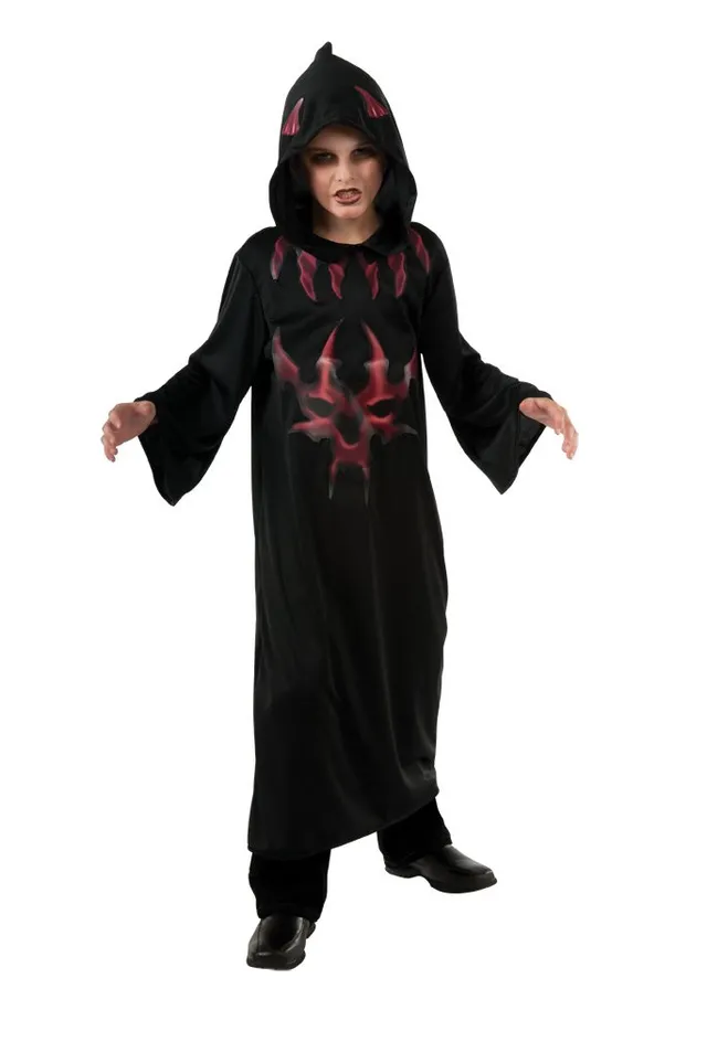 rubie-s-deluxe-devil-robe-teufel-kost-m-kinder-3-4-jahre image 1