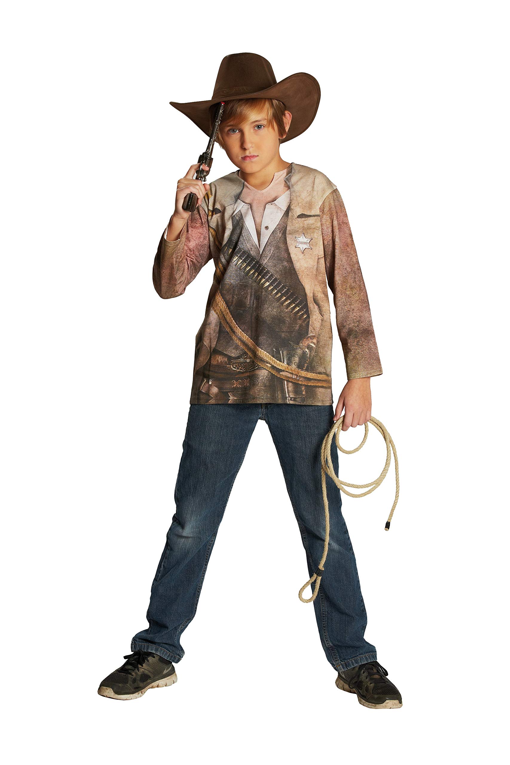 rubie-s-deluxe-cowboy-shirt-kinder-gr-104-mit-aufdruck image 2