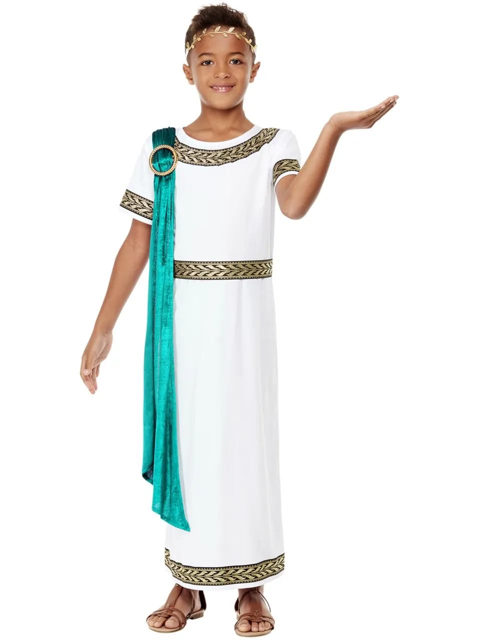 smiffys-fever-r-mer-toga-kost-m-jungen-wei-deluxe image 1