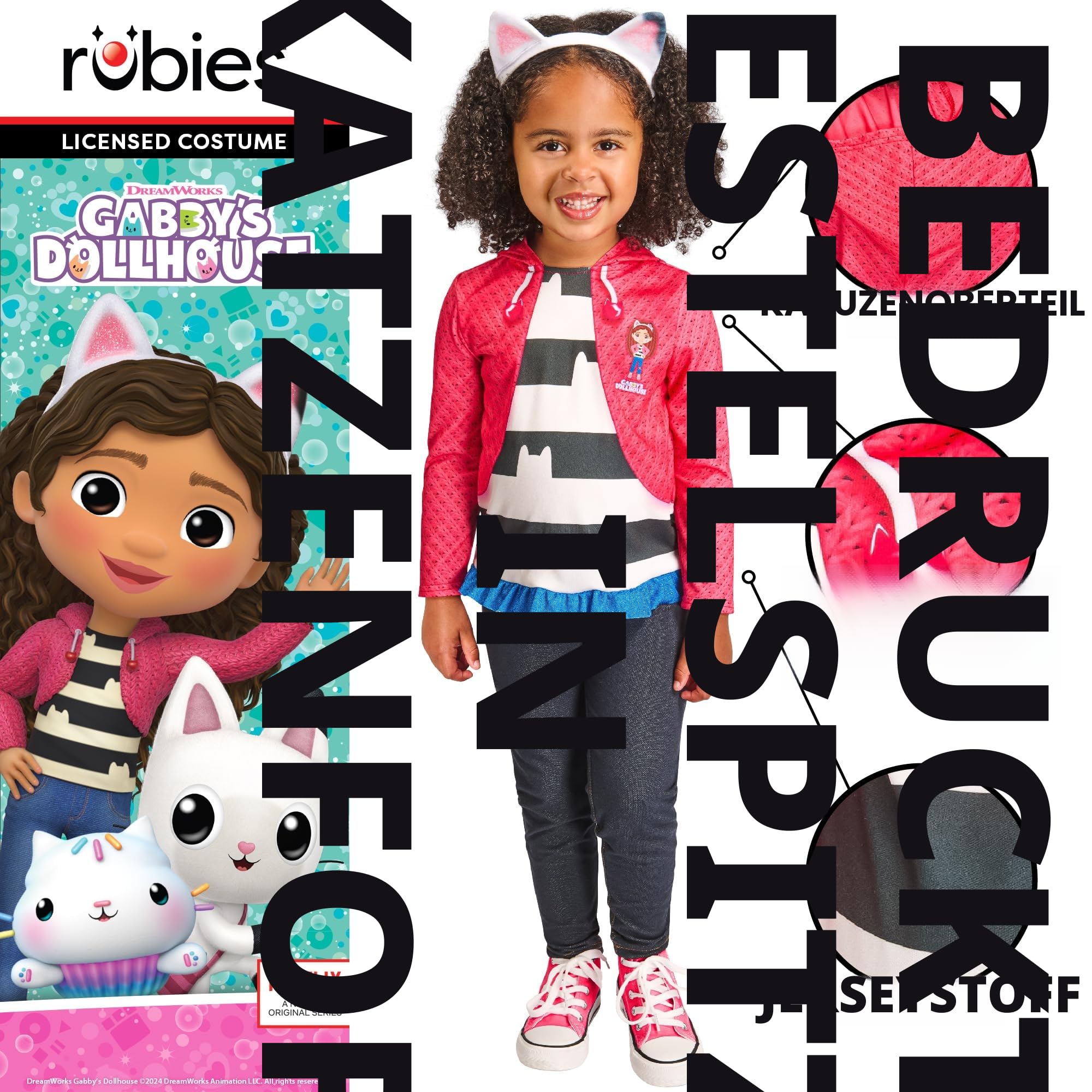 rubie-s-deluxe-gabby-s-dollhouse-kost-m-5-6-jahre-top image 2