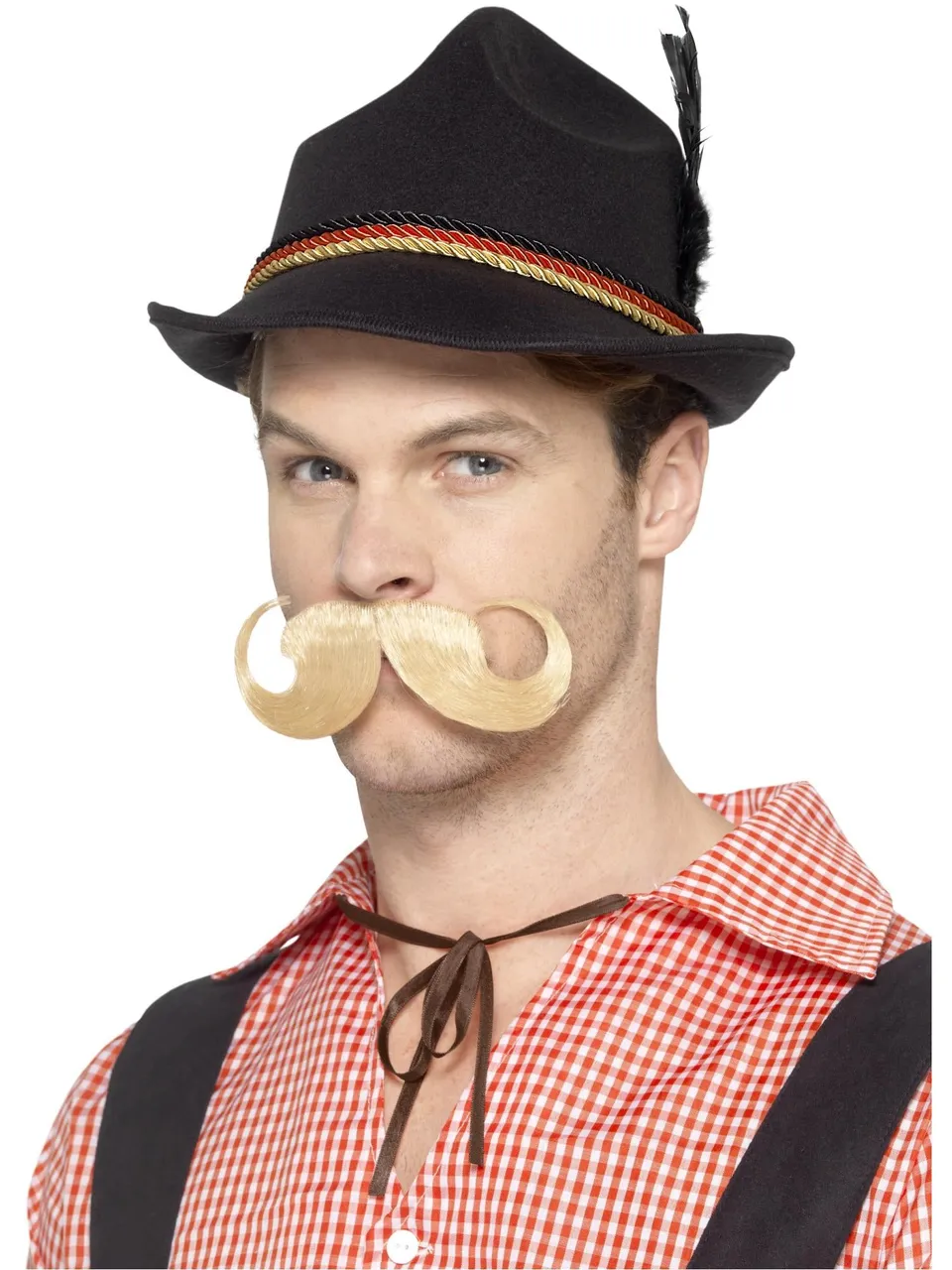 smiffys-fever-trenker-hut-schwarz-feder-oktoberfest image 1