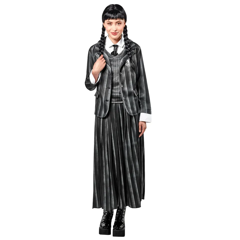 rubie-s-deluxe-wednesday-kost-m-damen-xl-schwarz image 1