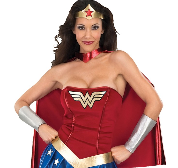 rubies-wonder-woman-klassik-damenkost-m-kleid-mit-cape image 3