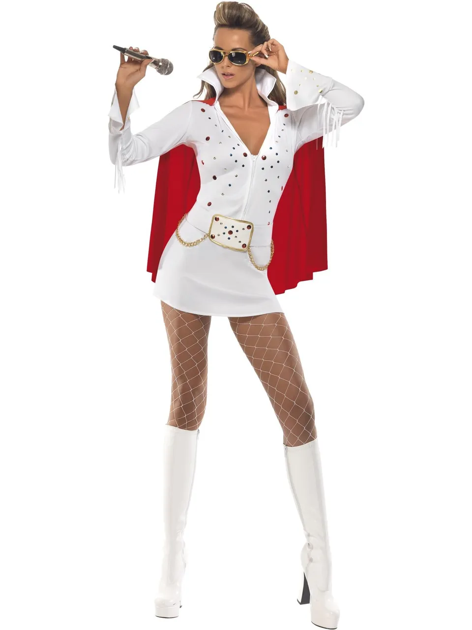 smiffys-fever-elvis-viva-las-vegas-kost-m-wei-gr-m image 1