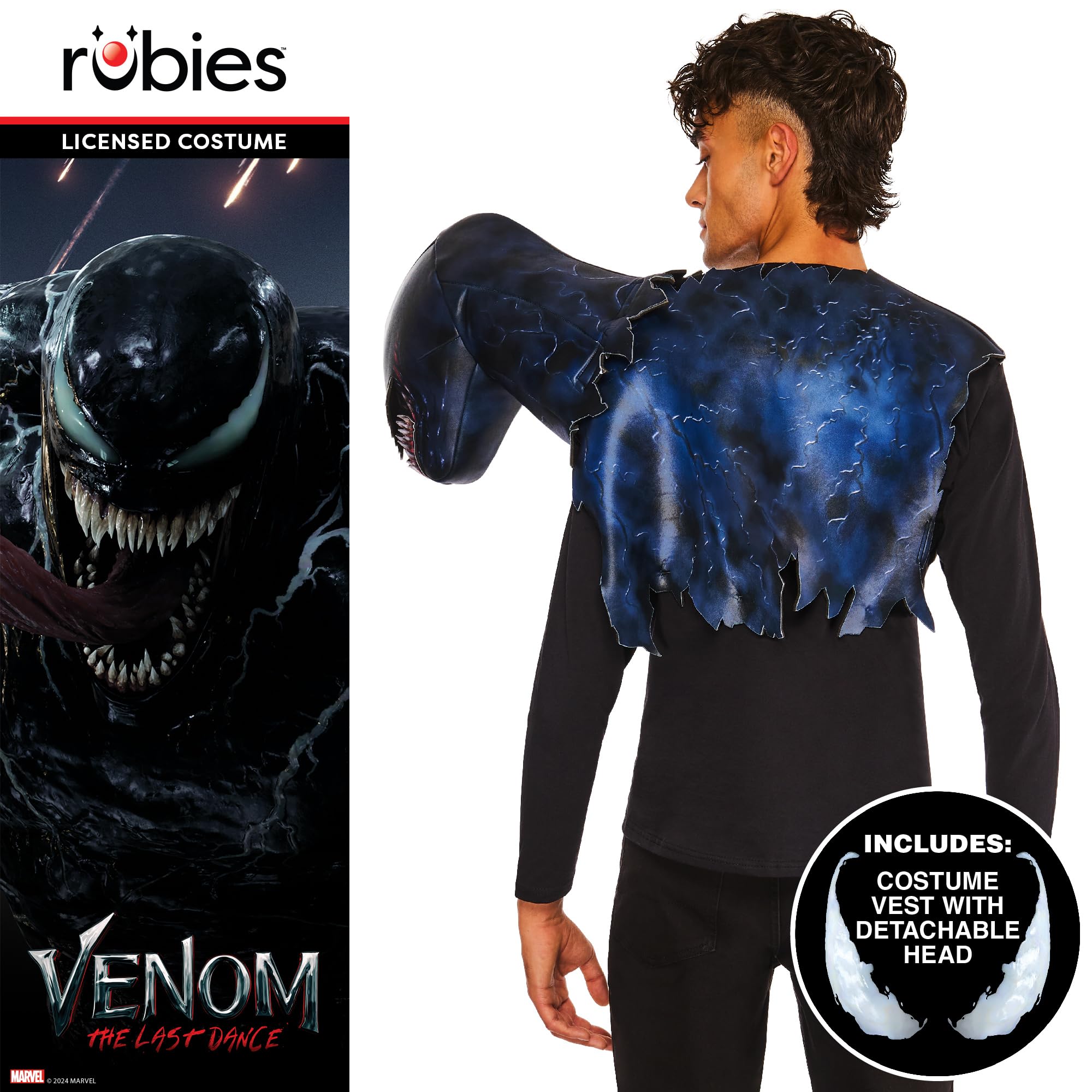 rubie-s-deluxe-venom-symbiote-herrenkost-m-one-size-marvel image 2