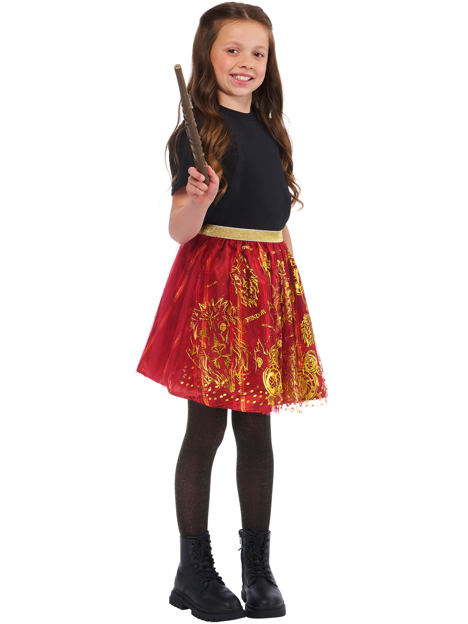 rubies-gryffindor-tutu-kost-m-set-5-8-jahre-mit-zauberstab image 3