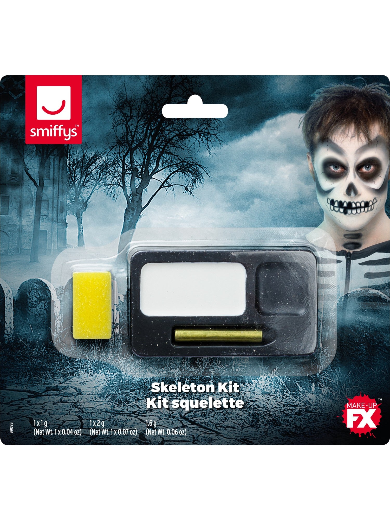 smiffys-makeup-fx-skeleton-schminkset-schwarz-wei image 6