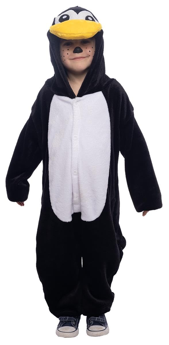 rubie-s-deluxe-pinguin-kost-m-kinder-tier-overall-mit-kapuze image 1