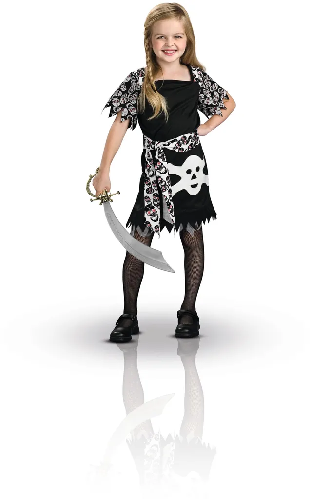 rubies-piratin-kost-m-m-dchen-kleid-mit-g-rtel image 1