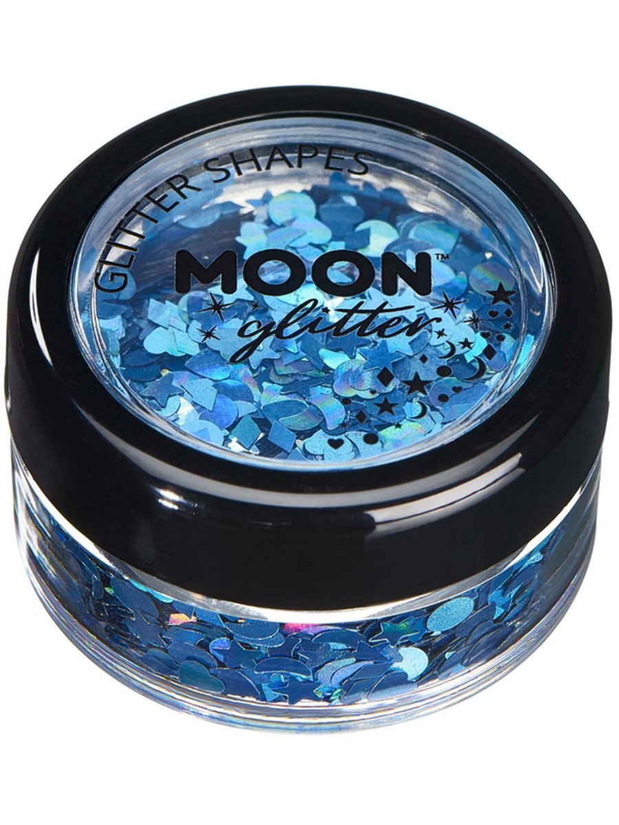 smiffys-makeup-fx-moon-glitter-shapes-glitzer-silber-3g-holografisch image 4