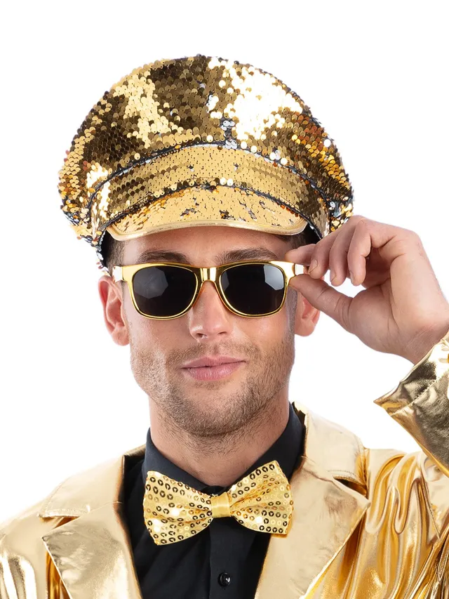 smiffys-fever-kapit-nshut-pailletten-gold-silber image 1