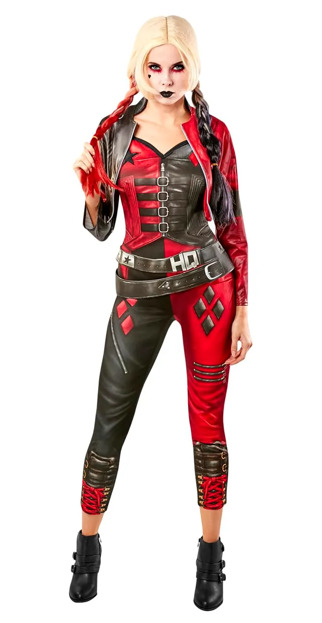 rubie-s-deluxe-harley-quinn-overall-damen-xs-mehrfarbig image 1