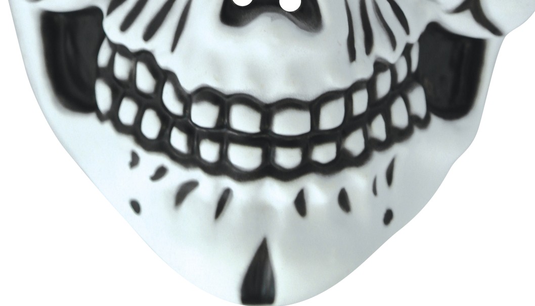 rubies-skelett-maske-pvc-mit-klettverschluss-wei image 2