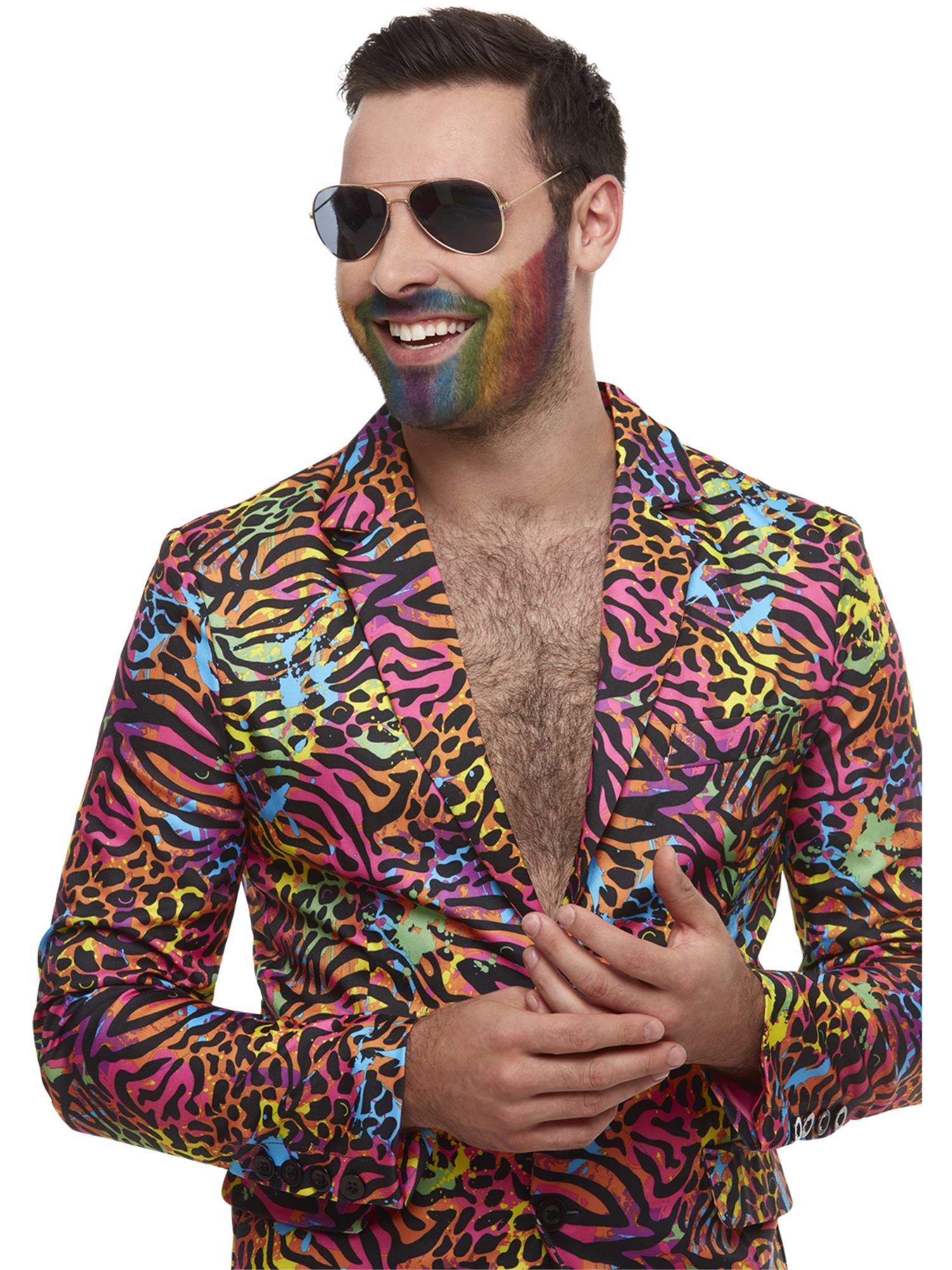smiffys-stand-out-neon-anzug-herren-bunt-animalprint image 5