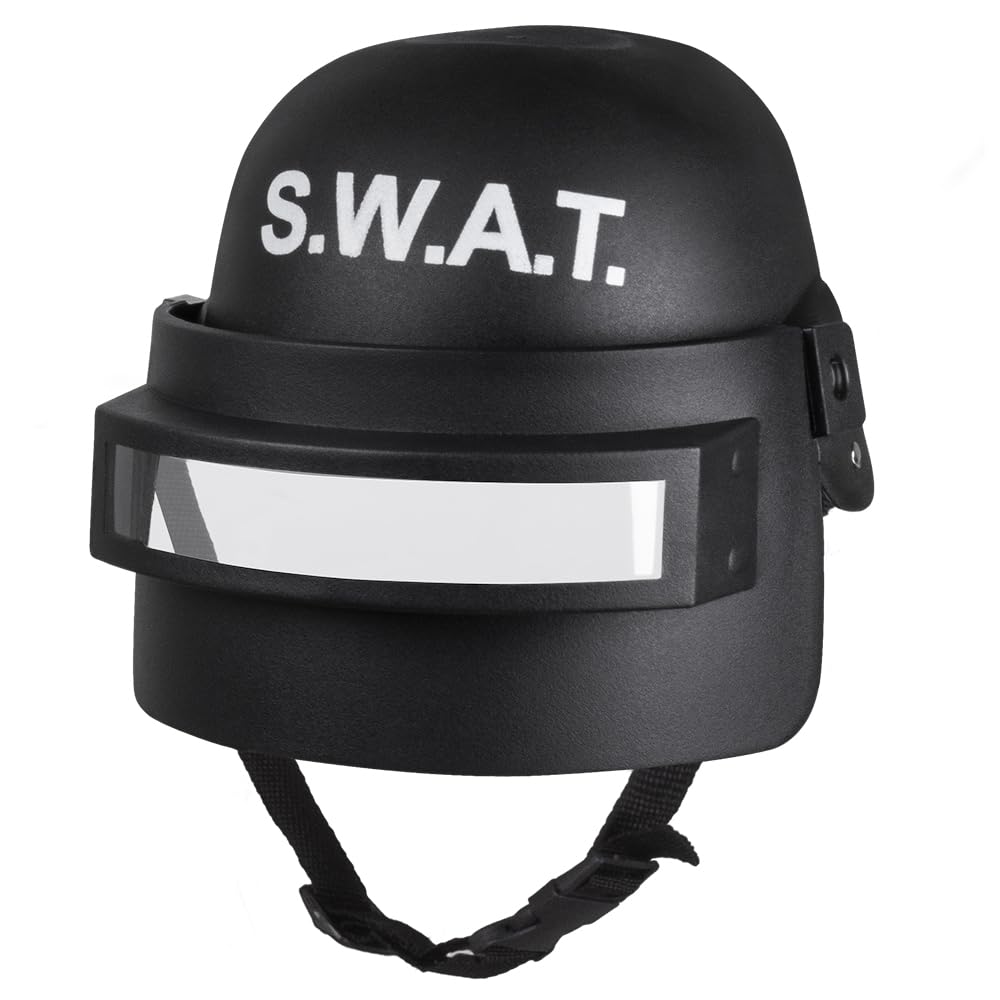boland-headwear-01408-swat-kinderhelm-mit-visier-schwarz image 1